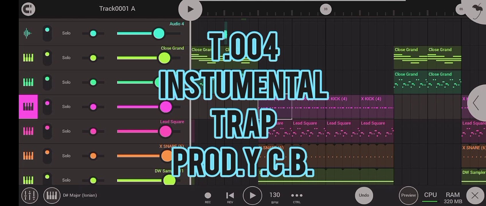 t.004 | trap instrumental | prod.by y.c.b.
