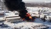 Fire rages on at key oil base in Russia amid wave of 'sabotage' blasts