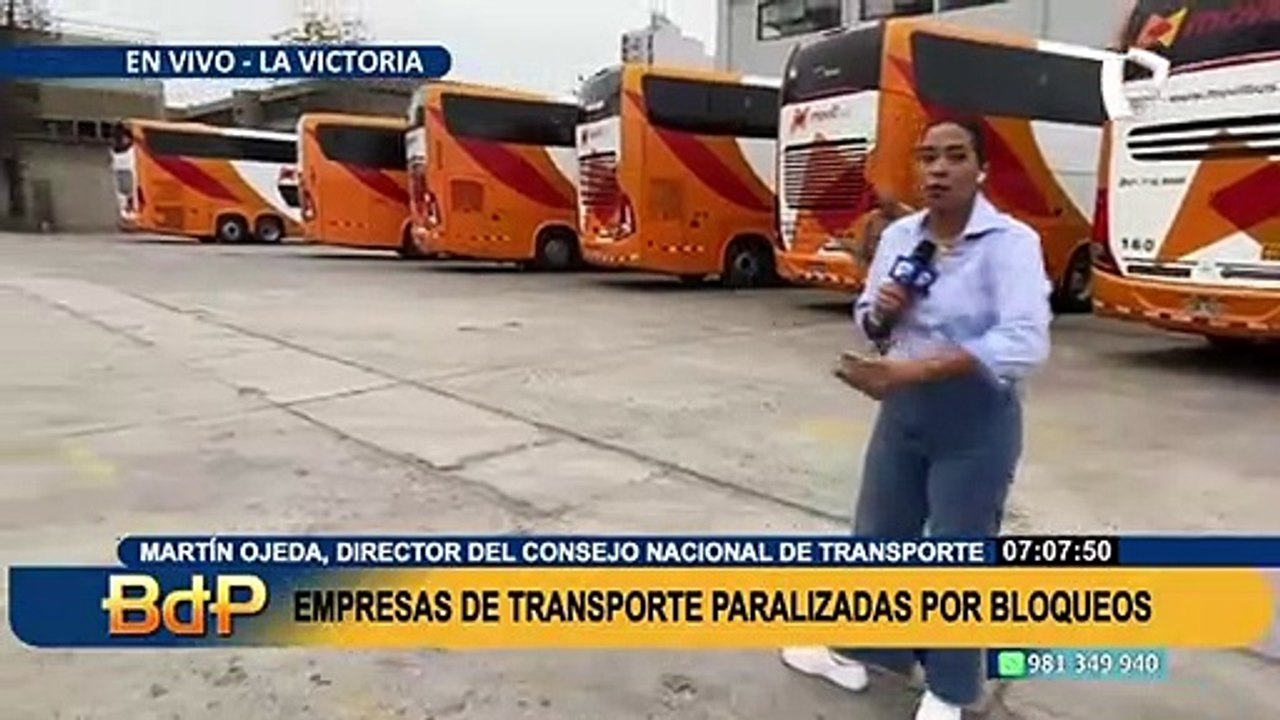Martín Ojeda: “Empresas de transportes pierden 70 millones de soles diarios por bloqueos”