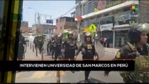 teleSUR Noticias 15:30 21-01: En Perú la policía invade campus de San Marcos