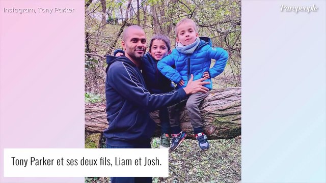 Tony Parker pose avec ses garçons : Josh et Liam au milieu des stars de NBA, ils ont bien grandi !