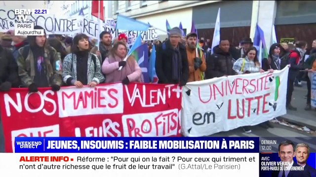 Manifestation de la jeunesse contre la réforme des retraites: quelles sont les revendications des participants ?