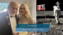 A los 93 años y por cuarta vez, se casó Buzz Aldrin, astronauta que pisó la Luna