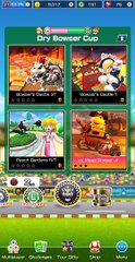 Mario Kart Tour: Peach vs Bowser Tour: Dry Bowser Cup