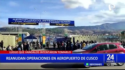 Tải video: Cusco: Reanudan operaciones en aeropuerto tras violentas manifestaciones