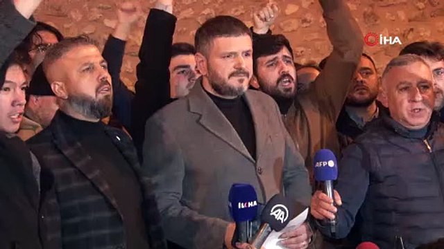 İsveç’te Kur’an-ı Kerim’in yakılması Taksim’de protesto edildi