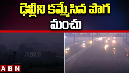ఢిల్లీని కమ్మేసిన  పొగ మంచు || Dense Fog in Delhi || ABN Telugu