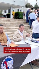 Estallan burócratas contra gobierno por bonos.