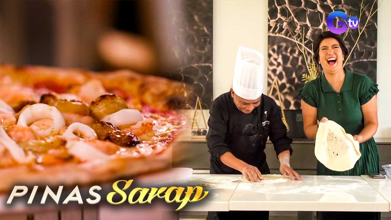 Pizza na may sandamakmak na seafood toppings, ating tikman! | Pinas Sarap