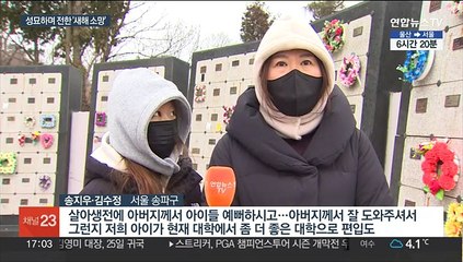 그리운 마음의 성묘길…"올해도 잘 살게요"