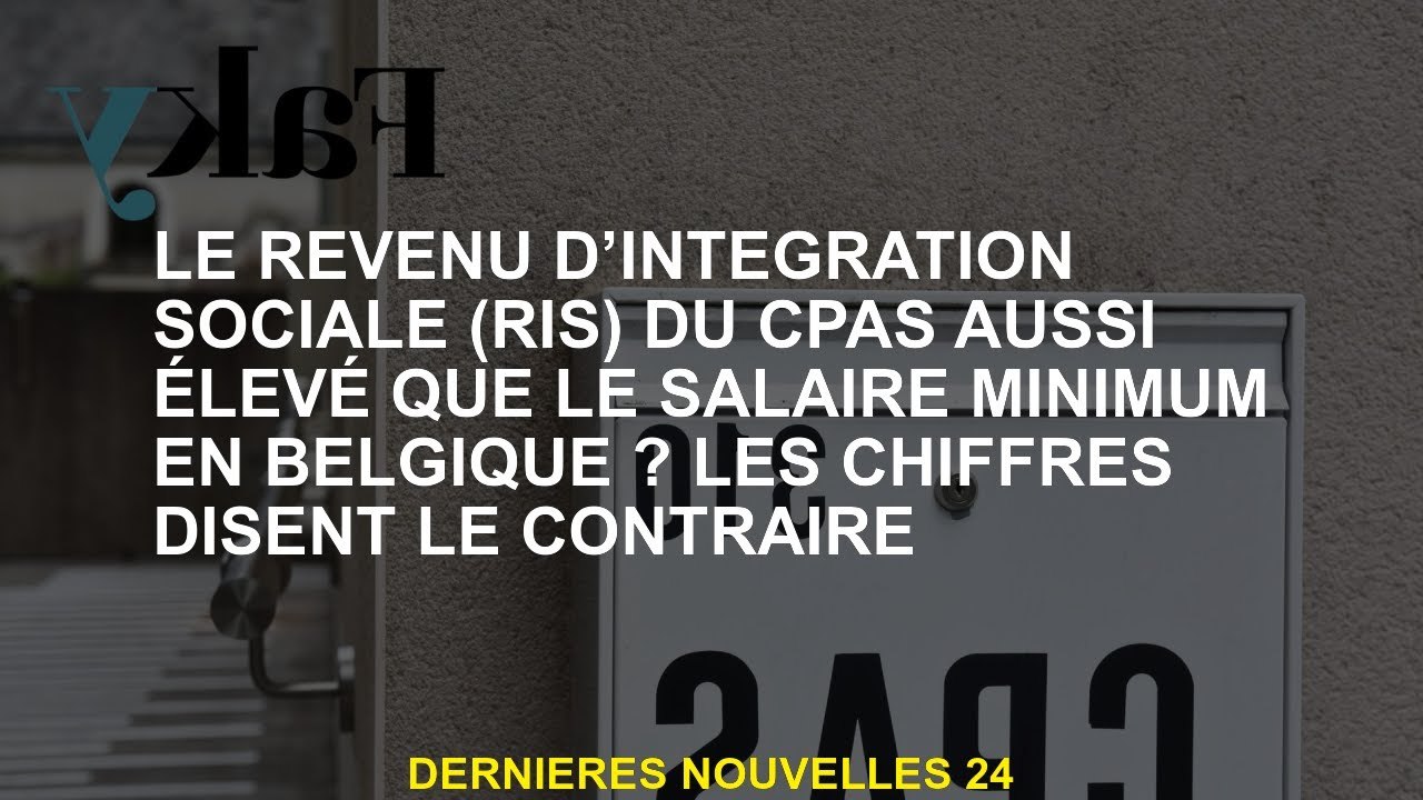 Le revenu d'intégration sociale  des CPA aussi élevé que le salaire minimum en Belgique? Les chiffre