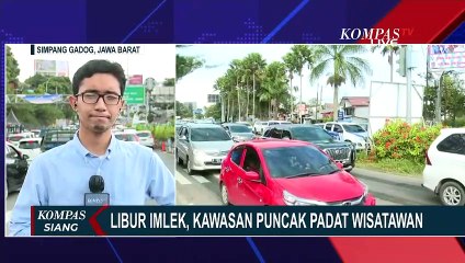 Download Video: Puncak Padat Wisatawan saat Libur Imlek, Polisi Terapkan Sistem Satu Arah Situasional