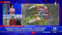 Cámaras de seguridad captan agresión a periodistas de Panamericana Televisión