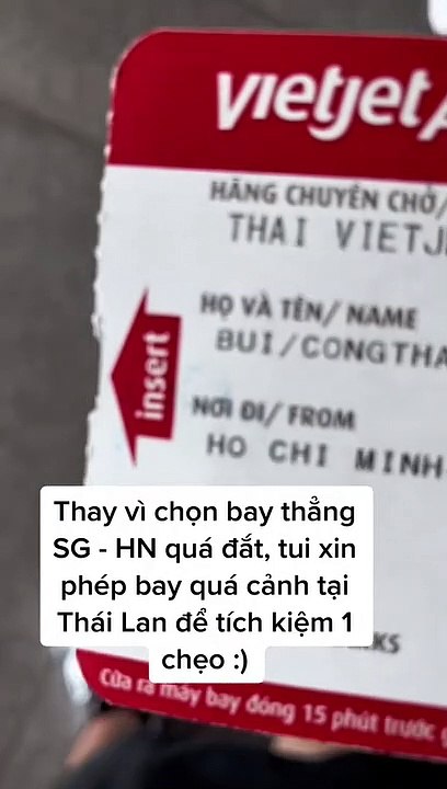 Tiết kiệm vé máy bay Tết: SG về HN, chàng trai quá cảnh Thái Lan vừa rẻ lại du lịch đã đời