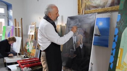 ZONGULDAK - Ressamlık hayalini emekli olunca gerçekleştirdi