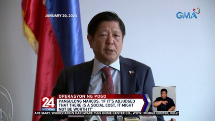 Pangulong Marcos: "If it’s adjudged that there is a social cost, it might not be worth it" | 24 Oras Weekend