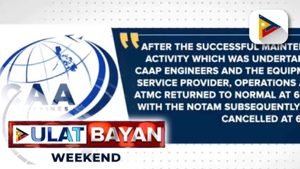 CAAP, humingi ng paumanhin sa naapektuhang flights sa NAIA dahil  sa  maintenance activity sa ups