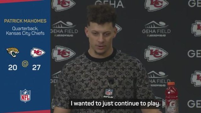 Mahomes provides positive update on ankle injury