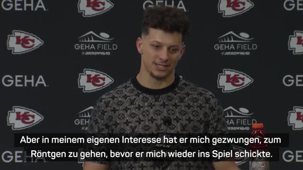 Mahomes trotz Verletzung: "Wollte zurückgehen"