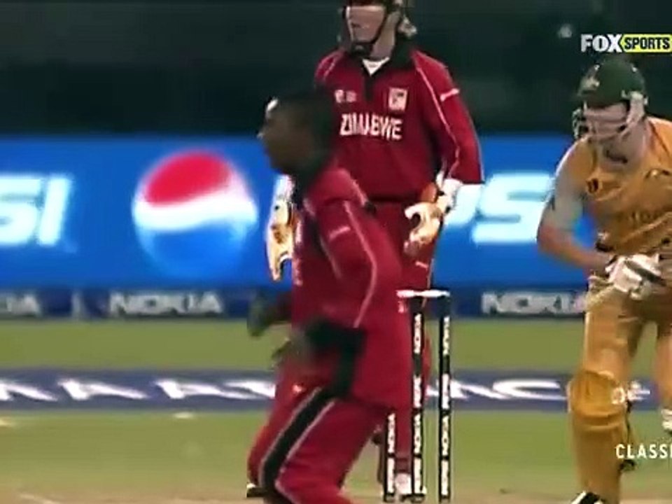 2007 T20 World Cup Australia v Zimbabwe Match 4 Group B at Cape Town Sep 12th 2007