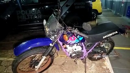 Dupla é detida com motocicleta furtada em Toledo