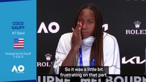 Gauff sheds a tear following Australian Open exit