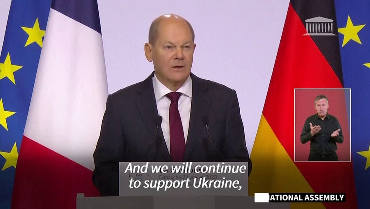 France and Germany to back Ukraine 'as long as necessary' says chancellor Scholz