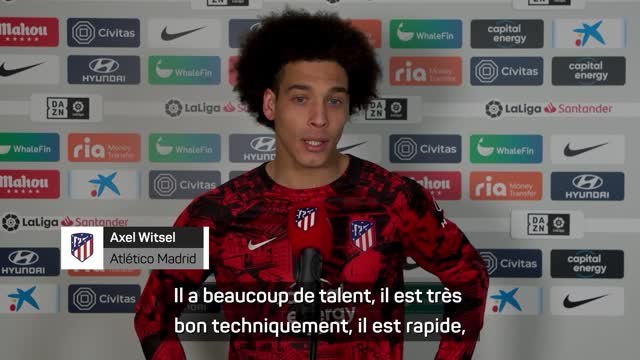 Atlético Madrid - Witsel : Memphis Depay va être un joueur très important pour nous”