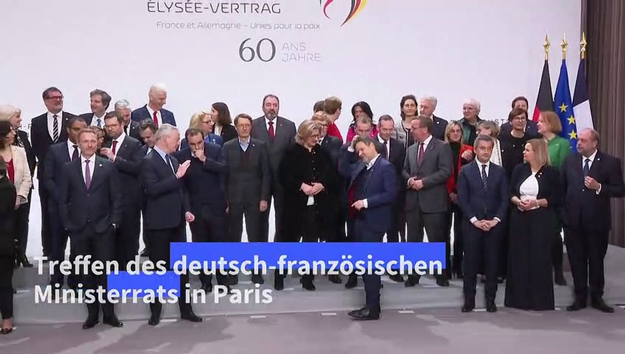 Deutsch-französischer Ministerrat in Paris