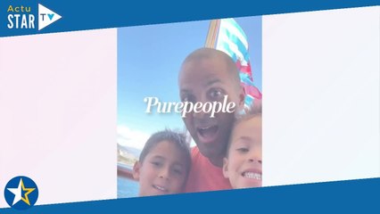Tony Parker pose avec ses garçons : Josh et Liam au milieu des stars de NBA, ils ont bien grandi !