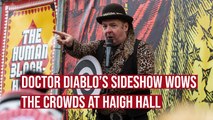 Doctor Diablo's Sideshow entertains the crowds at Wigan's Haigh Hall