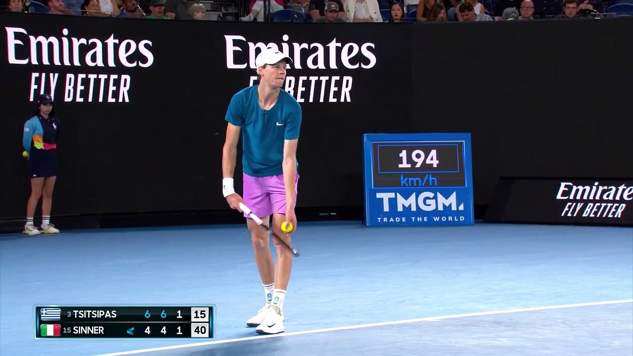 Tsitsipas outlasts Sinner in five-set thriller
