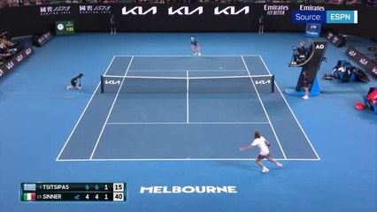 Tsitsipas outlasts Sinner in five-set thriller