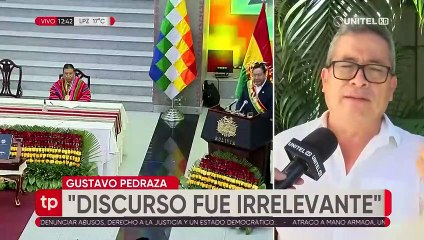 Arce mira lo que no existe, debería subrayar problemas graves que no resolvió como el narcotráfico, afirma Pedraza