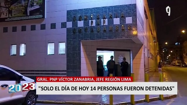 General PNP Víctor Zanabria: 14 personas fueron detenidas durante segundo día de protestas en Lima