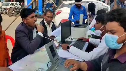 बस स्टैंड पर स्वास्थ्य शिविर में 173 मरीजों का हुआ चेकअप
