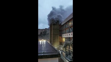 Messina, incendio all'ospedale Papardo