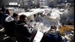 انهيار مبنى يودي ب16 شخصاً بينهم أطفال في حلب في شمال سوريا