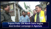 Tripura Polls: CM Manik Saha begins door-to-door campaign in Agartala