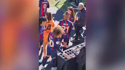 La entrega de medallas al Barça