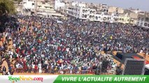 Keur Massar _ Arrivée en grande pompe de Ousmane Sonko devant des milliers de partisans