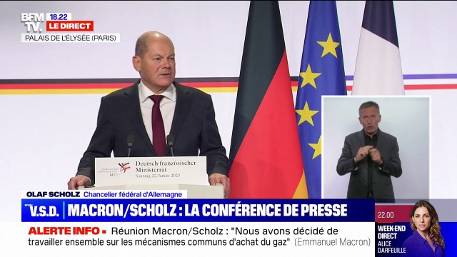 Olaf Scholz: Nos deux pays ont beaucoup fait pour aider l'Ukraine sur le plan financier, humanitaire et avec des armements