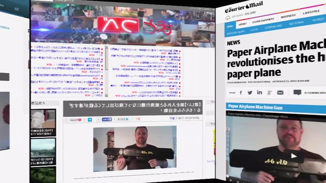 This Machine Gun Shoots Paper Planes