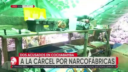Envían a la cárcel a dos personas que operaban en dos fabricas de droga en el Chapare