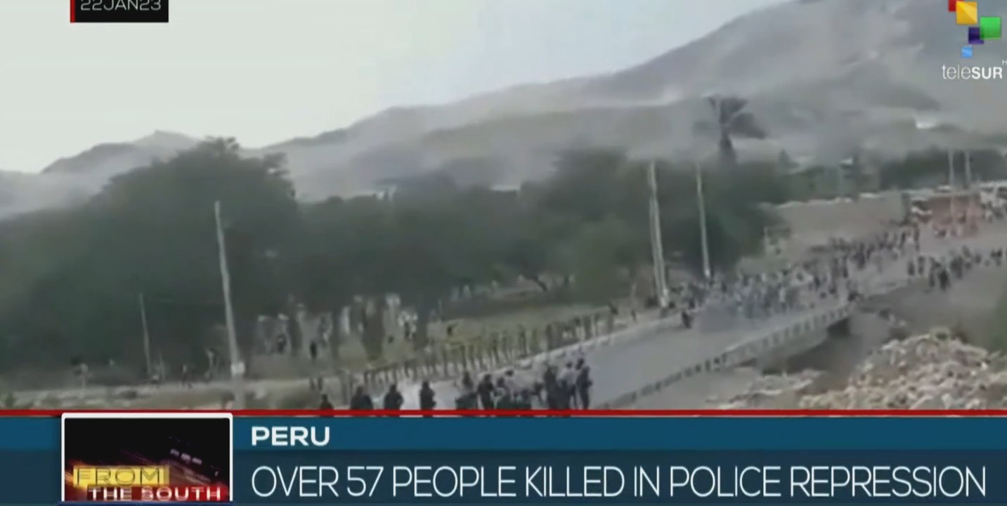 Peru reports around 57 deaths due to police repression