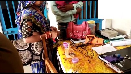 Parasia's Delon Saur took his bag from the police station