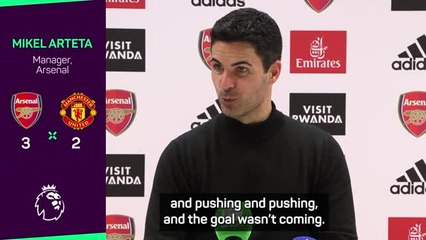Arteta savouring 'beautiful' late winner over Man United