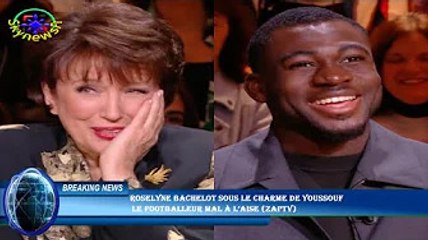 Roselyne Bachelot sous le charme de Youssouf  le footballeur mal à l’aise (ZAPTV)