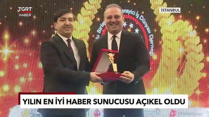 Download Video: Yılın En İyi Haber Sunucusu Ödülünü Ekrem Açıkel Kazandı! - TGRT Haber