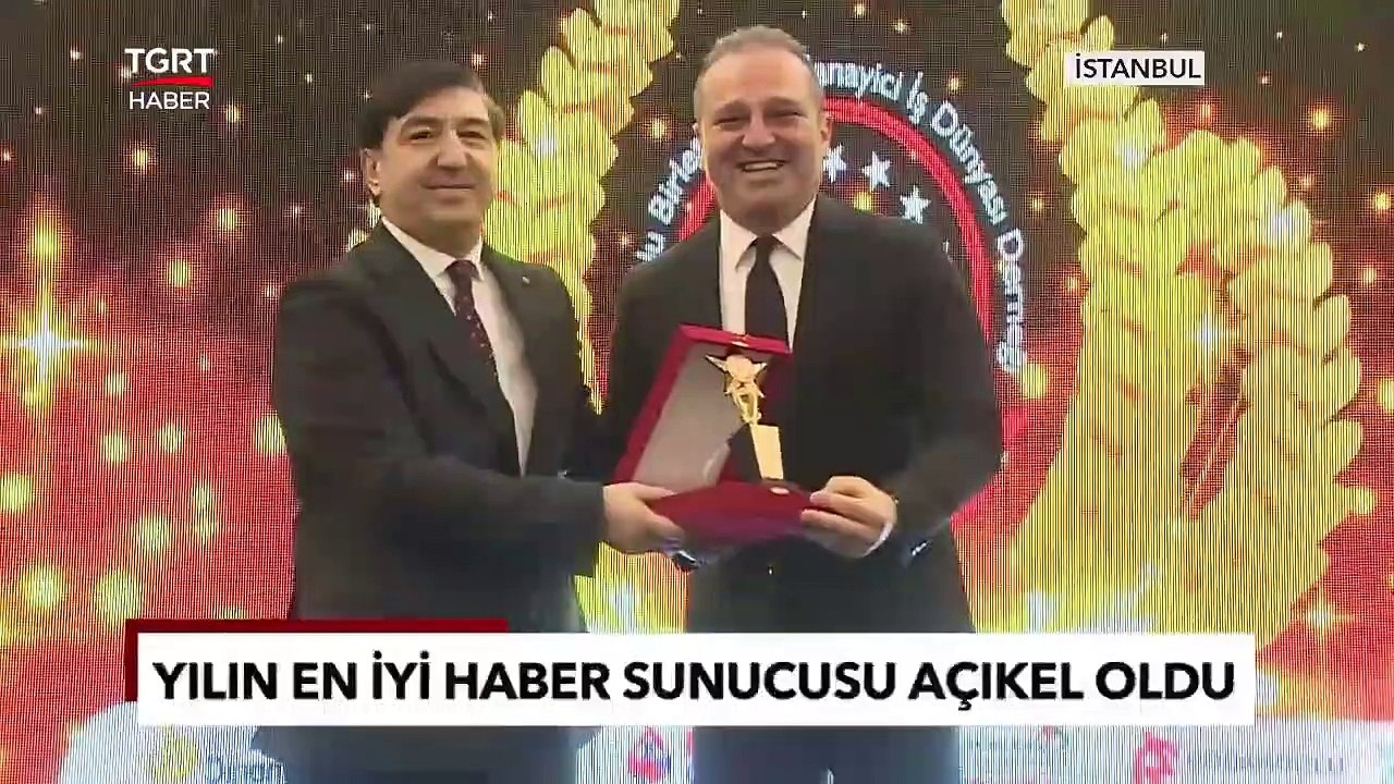 Yılın En İyi Haber Sunucusu Ödülünü Ekrem Açıkel Kazandı! - TGRT Haber